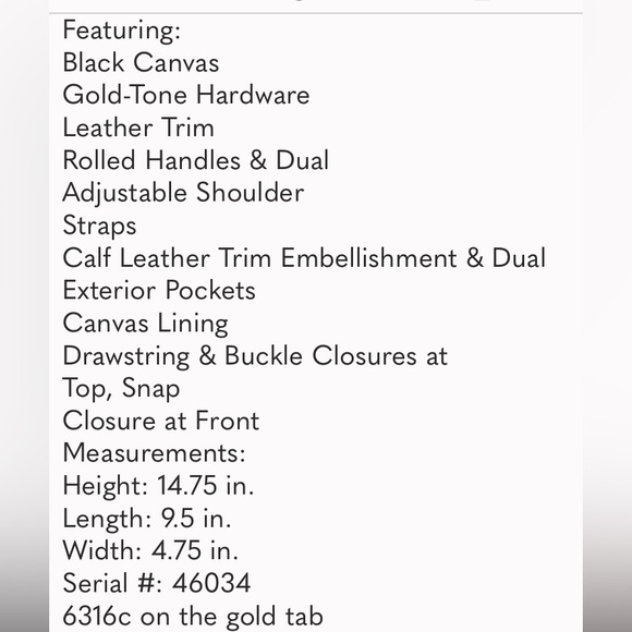 MCM Visetos Nylon Drawstring Backpack- Like New!! price back up in march❤️❤️ - Picture 8 of 12